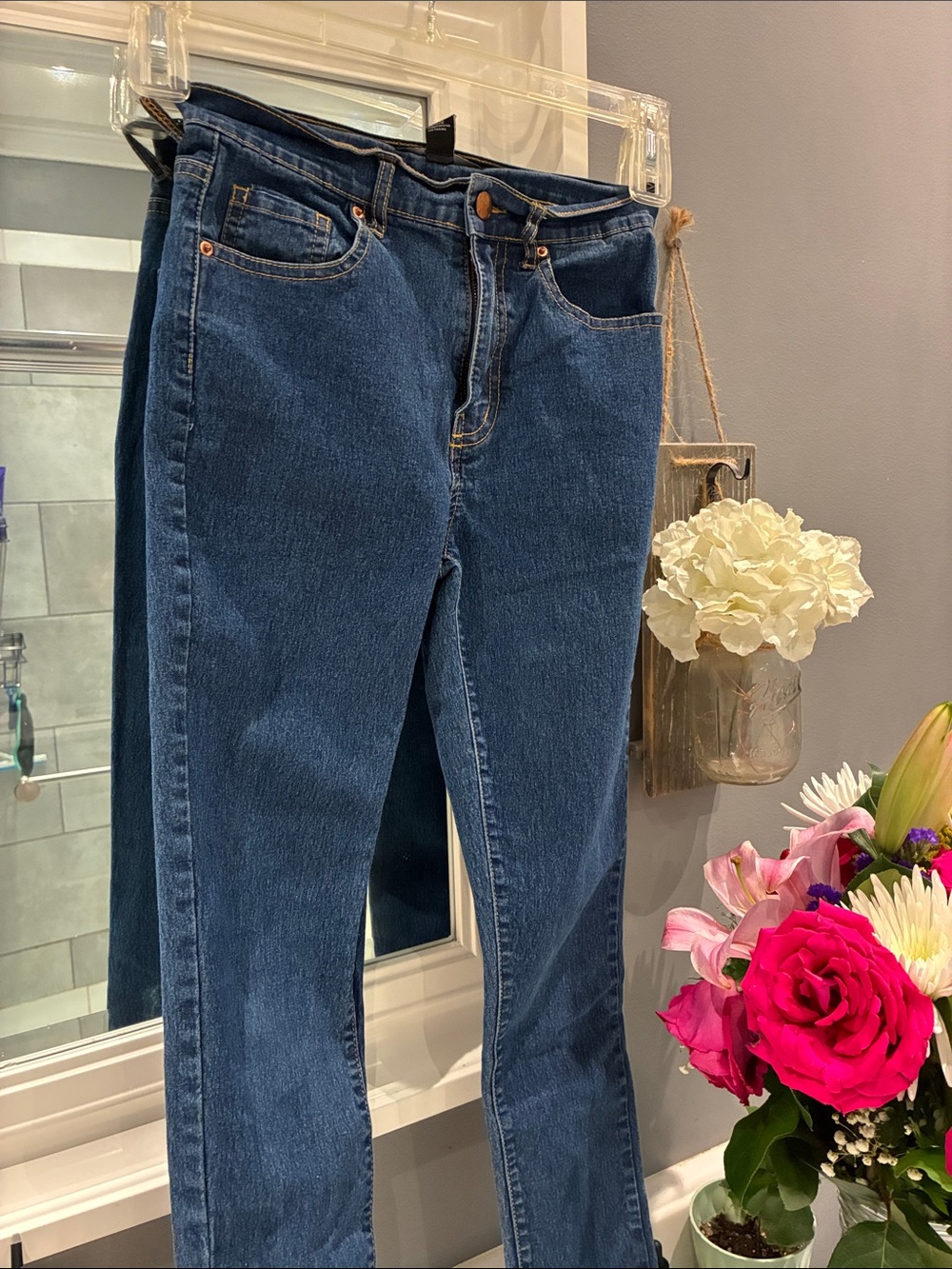 Forever 21 Dark Blue Skinny Jeans
